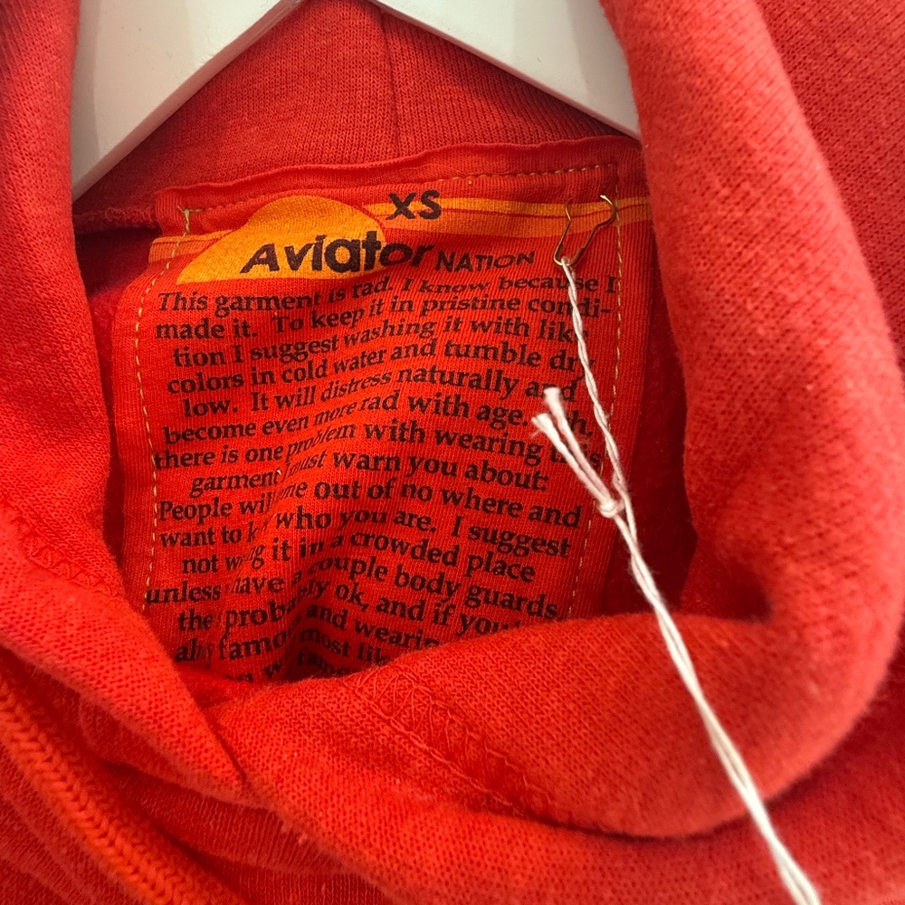 Aviator Nation Red sweatsuit, Size XS, both pieces NWT - Picture 3 of 6
